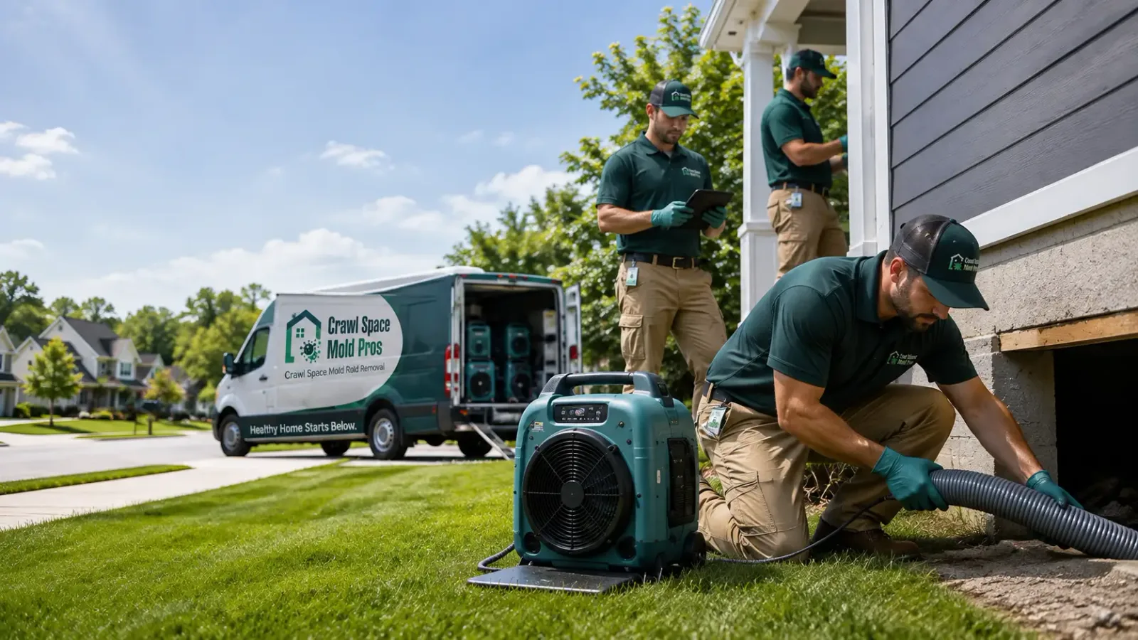 Crawl Space Mold Removal in North Newton, KS
